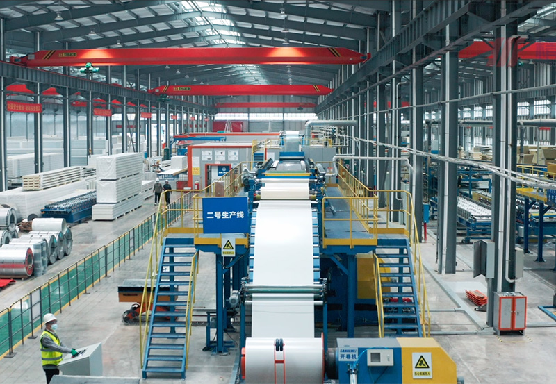 聚氨酯外墻保溫板生產線